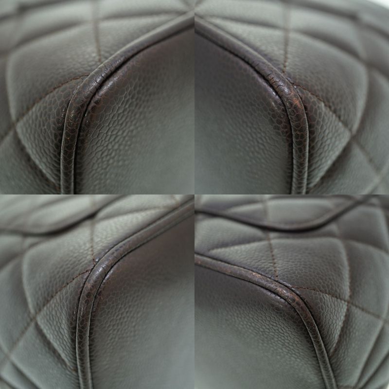 Chanel Reproduction Tote Caviar Skin Brown Bag 0153chanel
