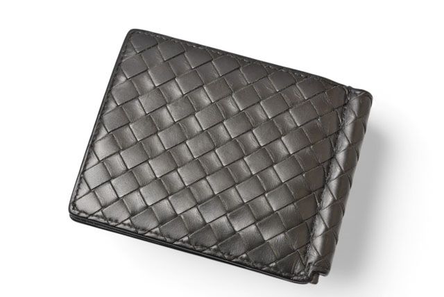 Bottega Veneta Wallet Money Clip Bottega Veneta Fold Wallet Calf Black 123180