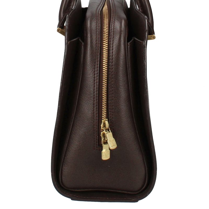 Louis Vuitton Triana N51155 Damier Ladies Handbag Brown Excellent Condition