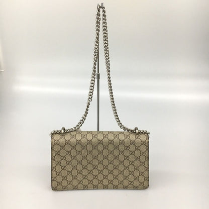 Gucci Duonysus Shoulder Bag GG Supreme Gray X Red Gray X Red