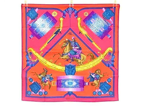 Hermes Hommage A L&#039;amitie Franco Hellenique Carré 90 Silk 100% Large