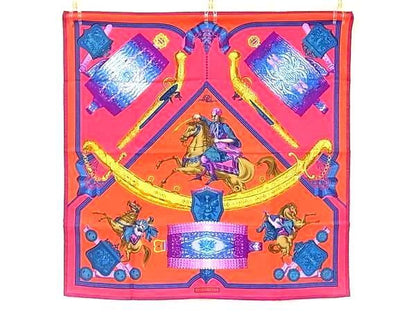 Hermes Hommage A L&#039;amitie Franco Hellenique Carré 90 Silk 100% Large