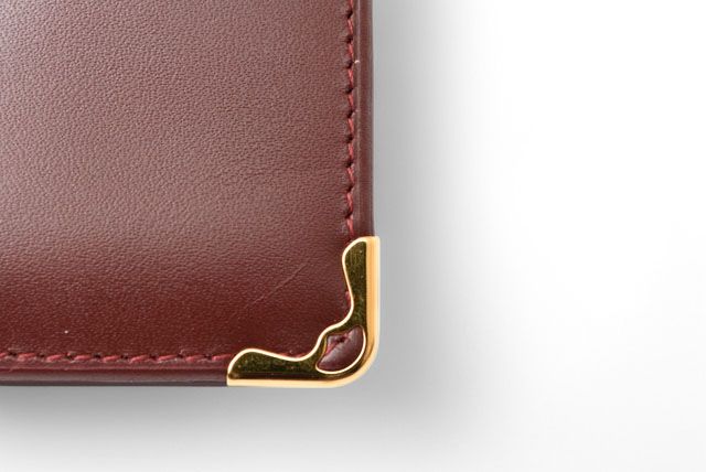 Cartier Fold Wallet Vintage Cartier Men's Wallet Must De Cartier Bordeaux