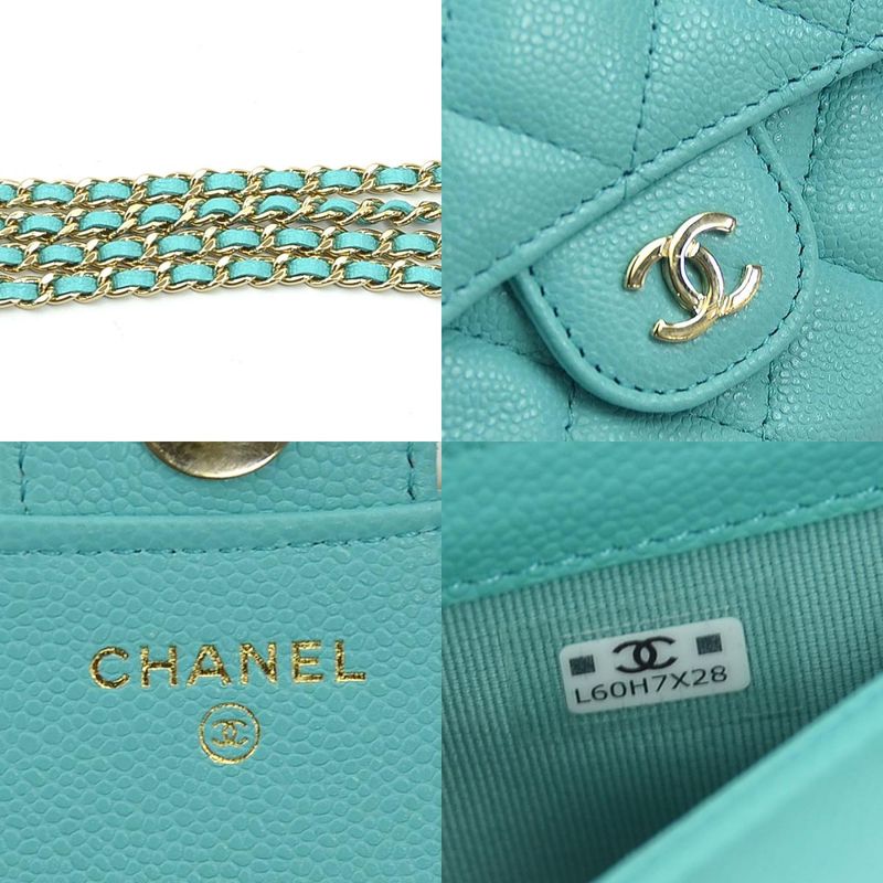 Chanel Chain Wallet Crossbody Shoulder Bag Matelasse