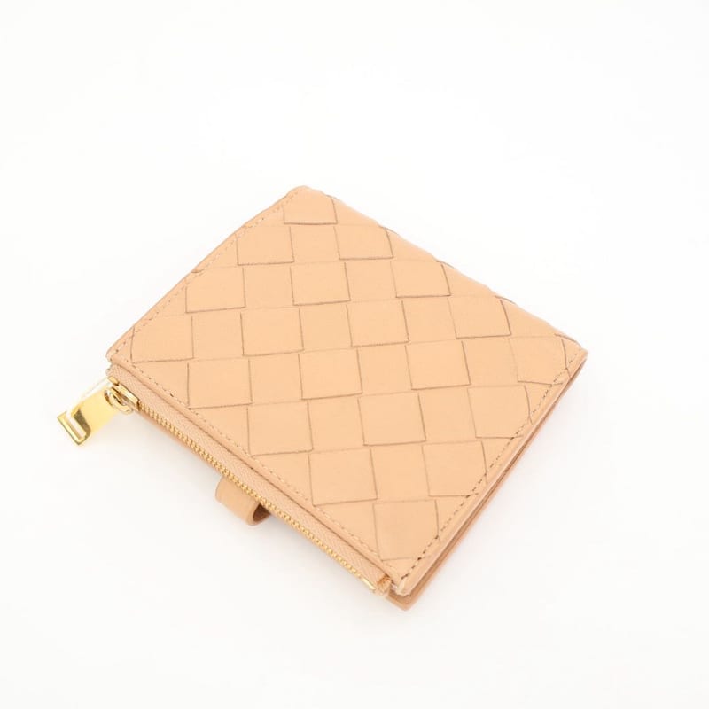Bottega Veneta Small Fold Zipper Wallet
