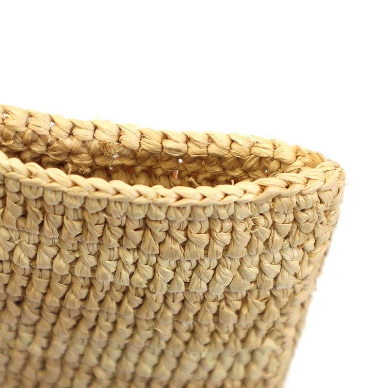 Loewe Fold Shopper Raffia Tote Bag Beige