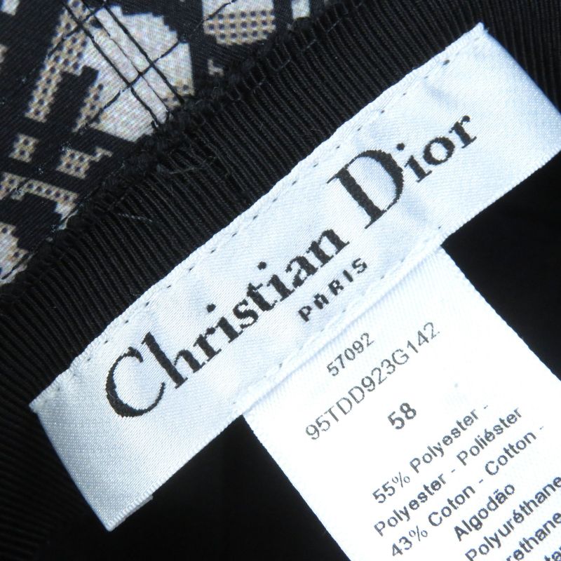 Christian DIOR 95tdd923g142 Teddy-d Bob Hat Trotter - Checked Bucket Hat With
