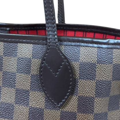 Louis Vuitton Neverfull MM Damier Tote Bag Damier Canvas N51105 Brown Women