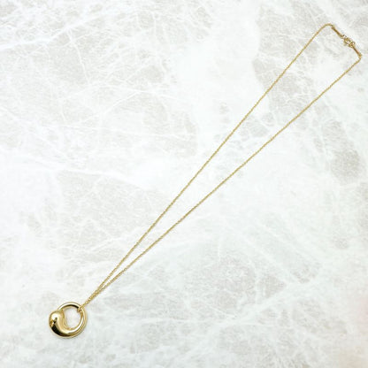 Tiffany & Co Eternal Circle Yellow Gold Necklace Approx 41cm (1614in) U