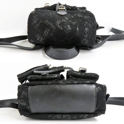 Saint Laurent Rucksack Festival Backpack 421943 Lace Black Fringe