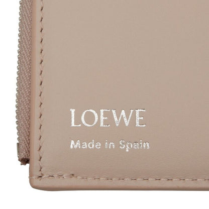 Loewe Pebble Vertical Wallet Small Pink Leather Women Loewe