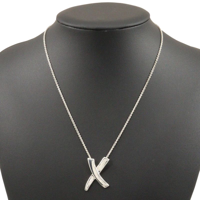 Tiffany & Co Kiss Large Paloma Picasso Silver 925 Ladies 5.8g Necklace