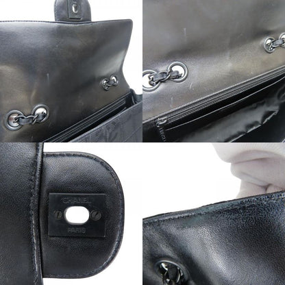 Chanel Shoulder Bag New Travel Line Jacquard Nylon Black Coco Mark 7th Shoulder