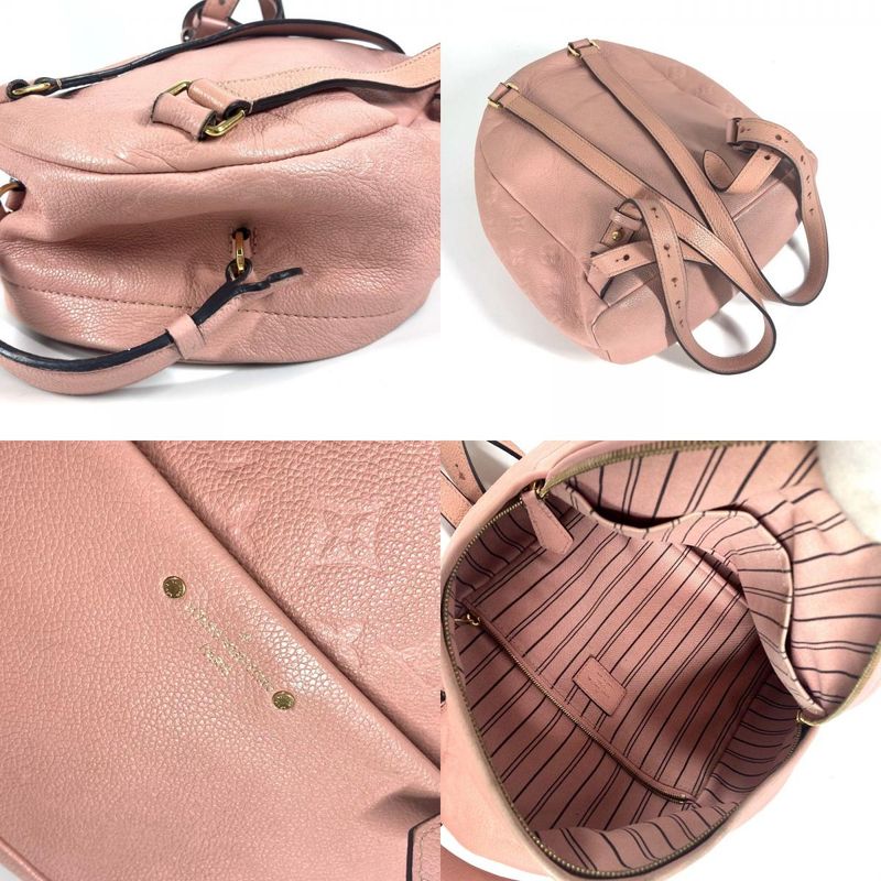 Louis Vuitton Backpack Sac Sorbonne M44019 Monogram Empreinte Leather Pink