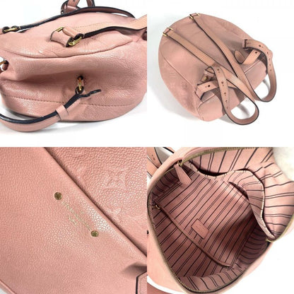 Louis Vuitton Backpack Sac Sorbonne M44019 Monogram Empreinte Leather Pink