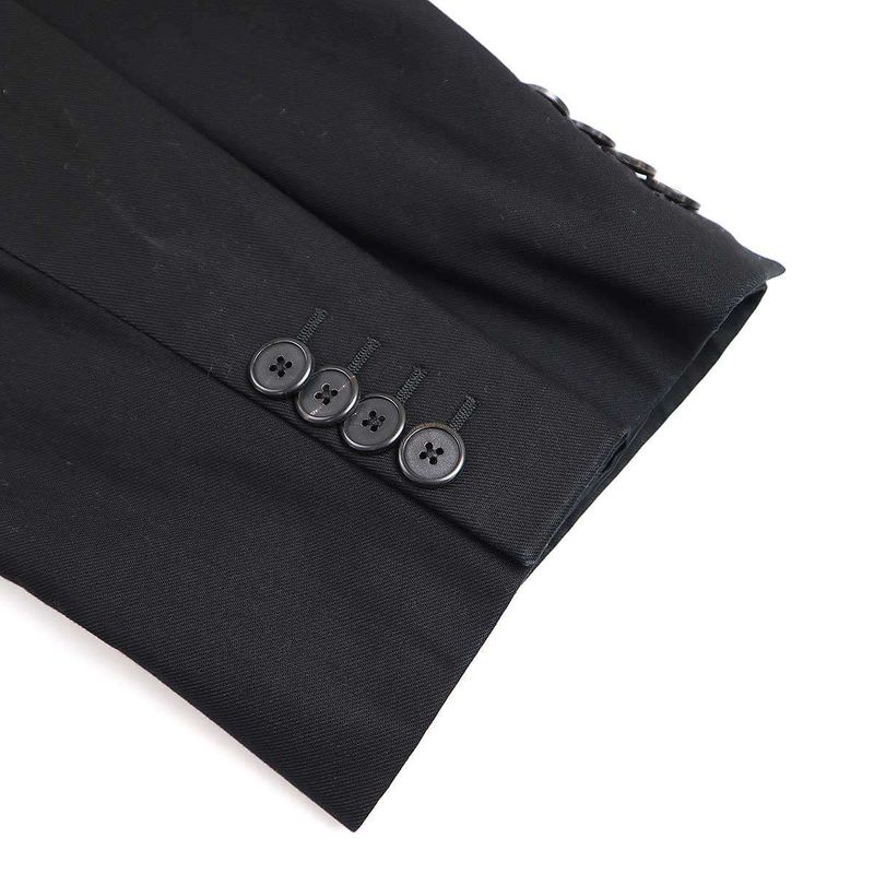 Prada 18ss Denim Chester Coat Uc396i Black 48