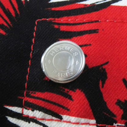 Hermes 23SS 3e0551d1 Wild Print Denim Dress With Serie Buttons Dress Multi 36