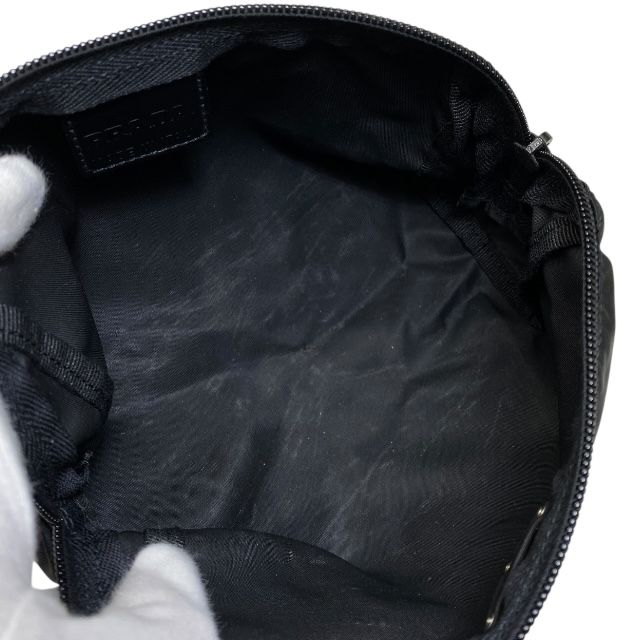 Prada Pouch Cosmetic Pouch Small Pouch Triangle Logo Nylon Black Prada