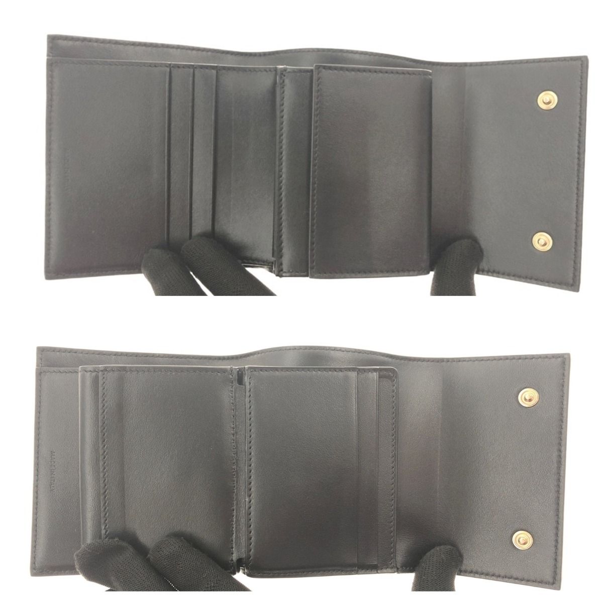 Celine Small Trifold Wallet Trifold Wallet Black