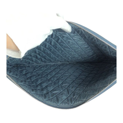 Chanel Deauville Sequined Blue Denim A80117 Clutch Bag Pouch Ladies 505121