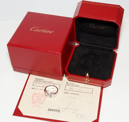 Cartier Ring 18K White Gold Diamond 30p(015ct) 2C Bouclece Ring B40710