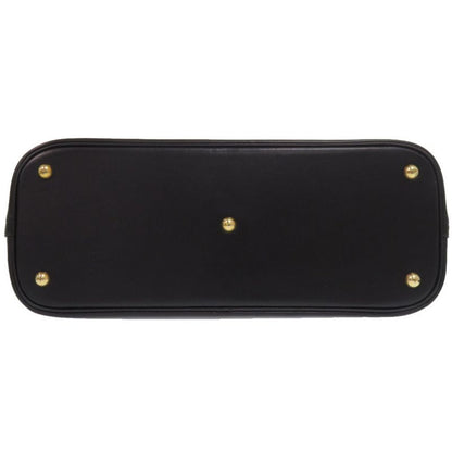 Hermes Bolide 35 Box Calf Black Gold Hardware □C Engraved Handbag Black 1657