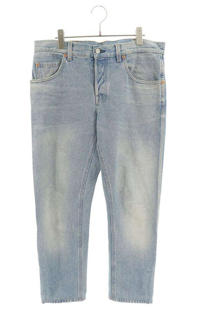 Gucci 430368 Xr606 Button Fly Tapered Denim Pants Men's 34