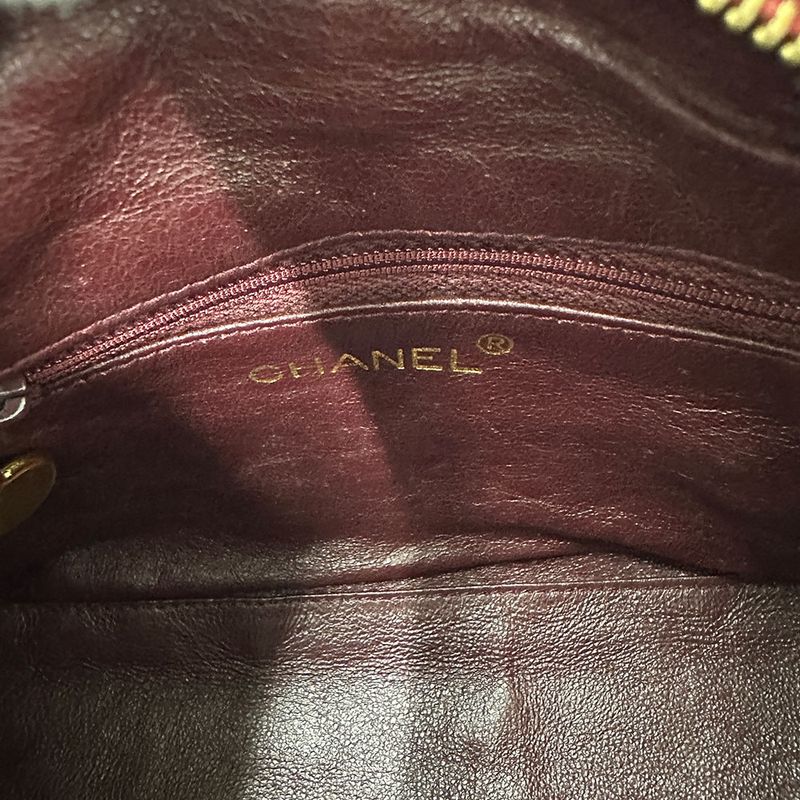 Chanel Bag Women's Brand Shoulder Bag Suede Matelasse Bordeaux Gold Hardware