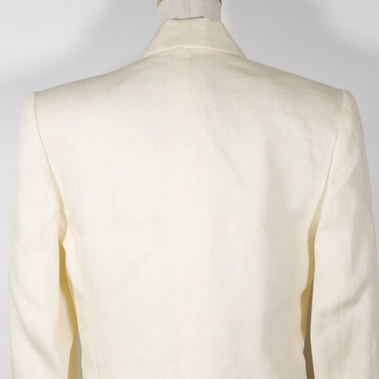 Hermes Skirt Suit Linen White Women's Set-up