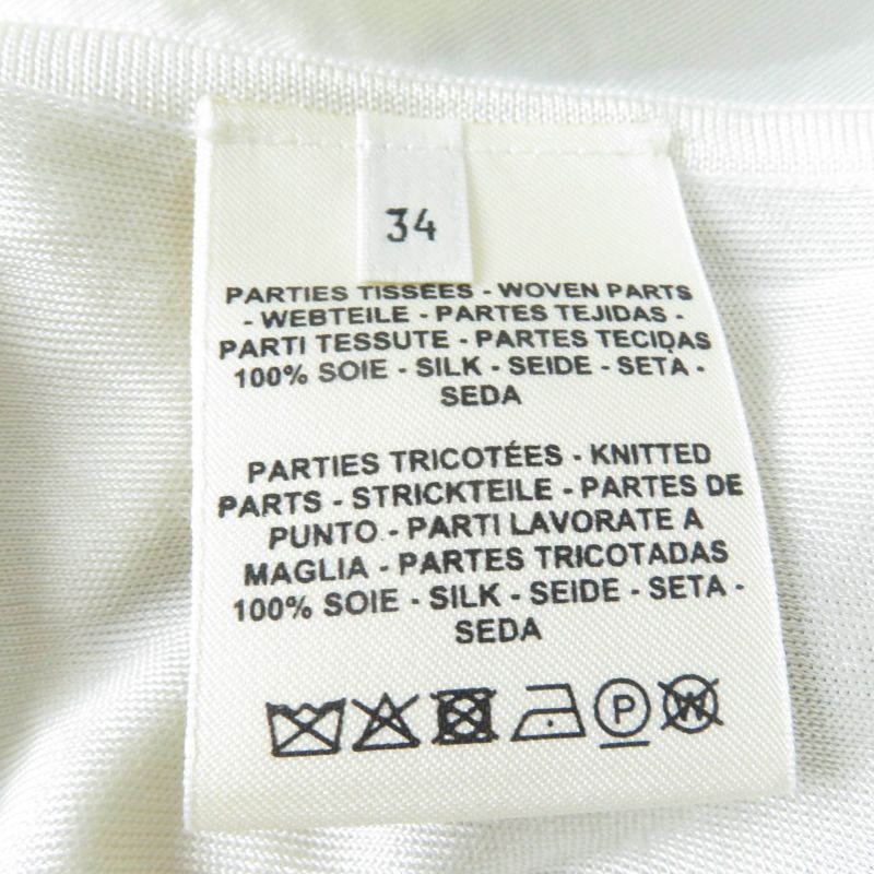 Hermes 22SS 2e2826ds 100% Silk Twill Raine Chaine D'ancre Short Sleeve Knit