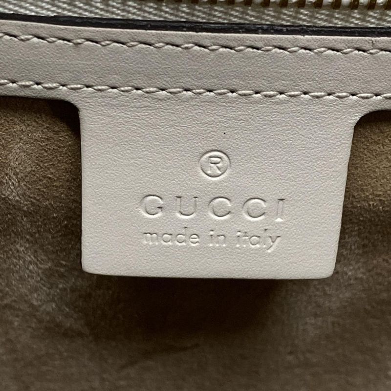 Gucci Handbag Sylvie 431665 White And Multi Embroidery/flowers Leather