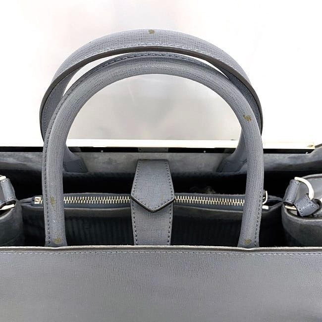 Fendi 2way Bag Toujours Blue Gray 8bh250