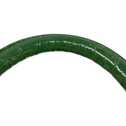 Balenciaga Handbag Hourglass Top Handle Small 593546 Green Shape Pressed Leather