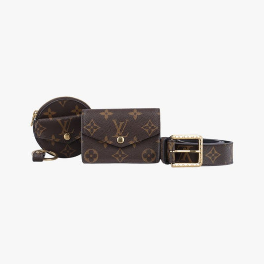 Louis Vuitton Daily Multi Pocket Belt Monogram / Brown Monogram Canvas M0236u