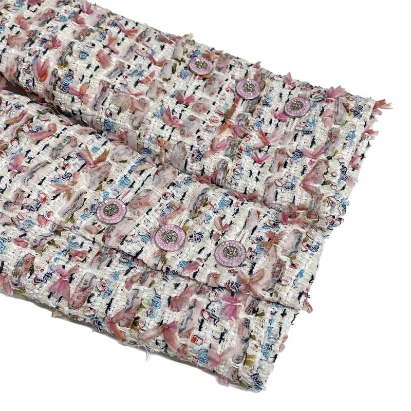 Chanel Jacket Size 34 S Women - P74009 White X Pink X Multi Long Sleeves /