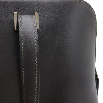 Hermes Escapada Tote Handbag Box Calf Leather Dark Grey Silver Hardware