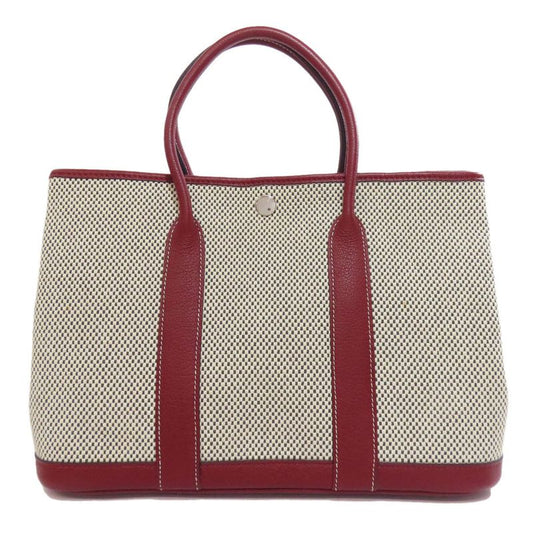 Hermes Garden Party TPM Handbag Canvas Ladies