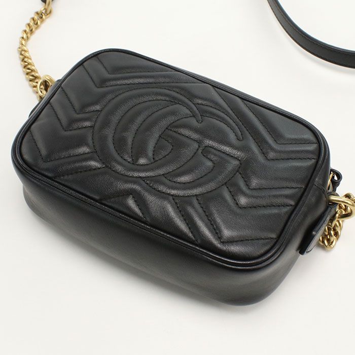 Gucci Mini Camera Bag GG Marmont 448065 Crossbody Shoulder Bag Quilted Chevron