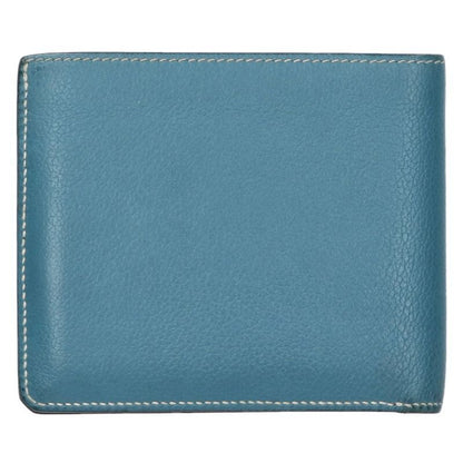 Hermes H Sériere Compact W Engraved Leather Bifold Wallet For Men