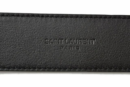 Saint Laurent Belt Men's Saint Laurent Stack Loop Smoo Scuff Zar Black 483197