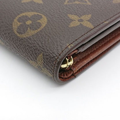 Louis Vuitton Mid-size Folded Wallet With Monogram Portmonnais Biers Trésor