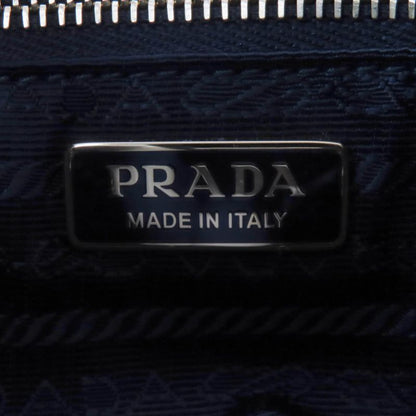 Prada Re-edition 2005 Re-nylon Triangle Logo Mini Nylon Handbag Black Gold