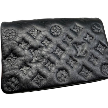 Louis Vuitton Pochette Couss in M82116 Monogram Pattern Lamb Leather Noir Black