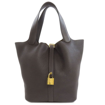 Hermes Picotin Lock MM Gold Hardware Handbag Taurillon Cles Mance Women