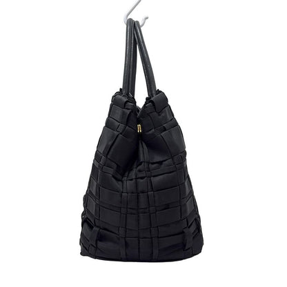 Prada Tote Bag - Black Braided Leather