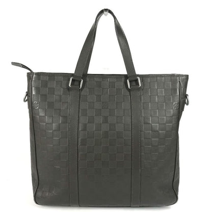 Louis Vuitton Handbag Tadao PM N41270 Damier Infini Leather Meteor Brown