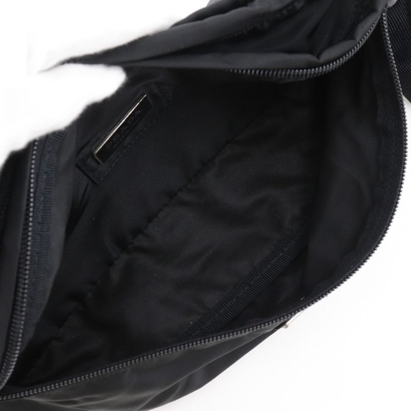 Prada Waist Pouch Nylon NERO Black Unisex Body Bag