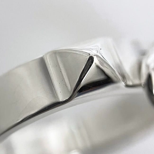 Hermes Ring Collierd Chien PM F22862 Silver Excellent Condition