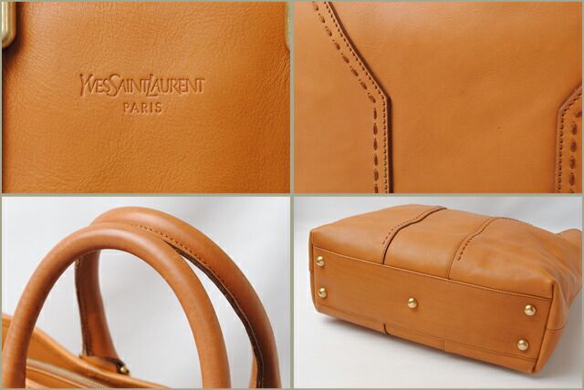Yves Saint Laurent Tote Handbag YVES Saint Laurent Leather Camel 189542