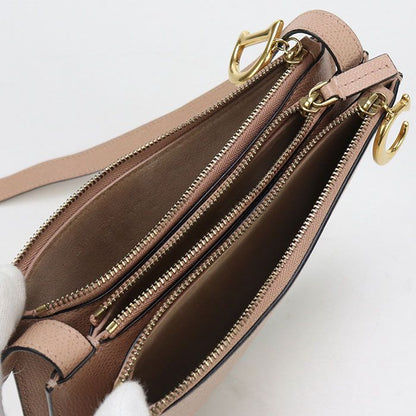 DIOR Trio Shoulder Bag Saddle Crossbody Shoulder Bag Leather Women's